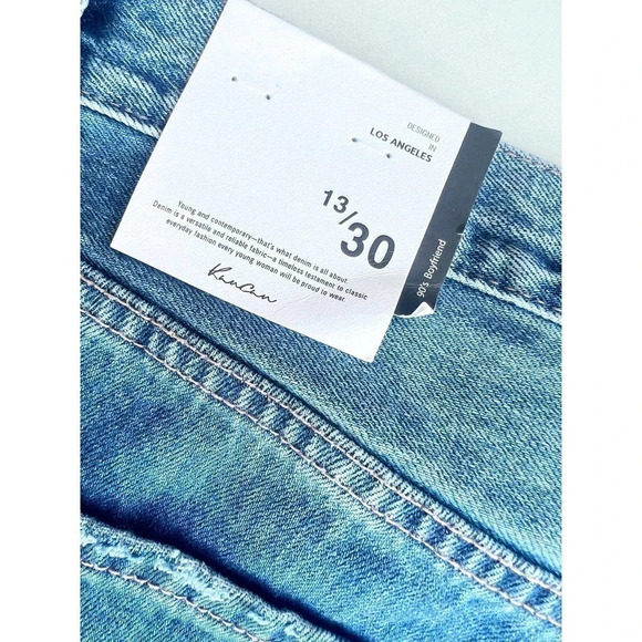 Kancan Size 13/30 Medium Wash Dixon Ultra High 90’s boyfriend Jeans NEW! - Picture 5 of 6